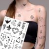 25 Pcs Mini Semi-Permanent Tattoos Waterproof Realistic Designs