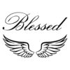 2 Pcs Wings Blessed Semi-Permanent Tattoos | Waterproof Design