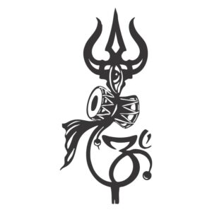 Trishul Om Semi-Permanent Tattoo - Waterproof Lord Shiva Spiritual Design for Men & Women